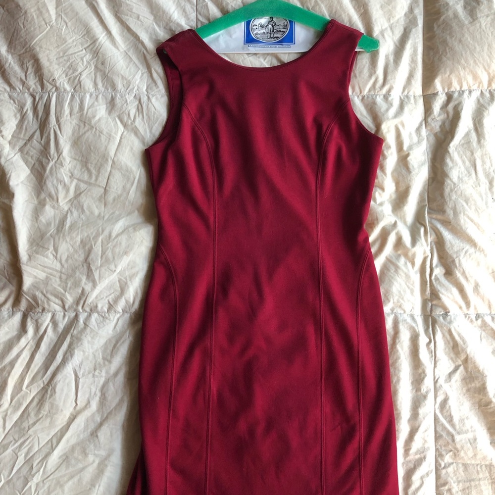 Banana Republic red fitted sheath dress!